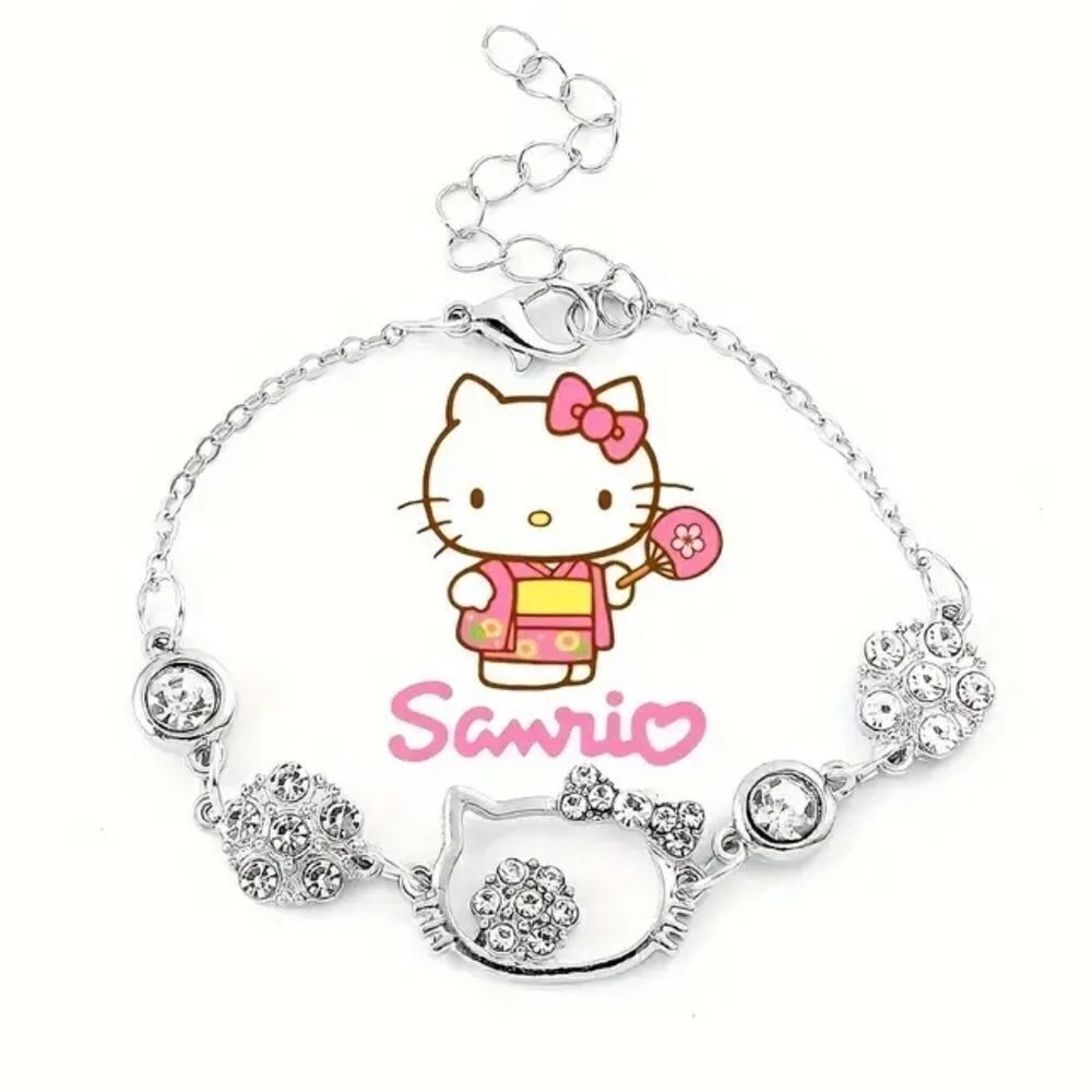 Hello Kitty Sanrio Silver Bracelet